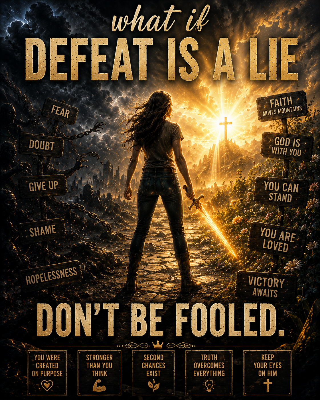 DEFEAT IS REALLY A LIE DON’T BE TRICKED