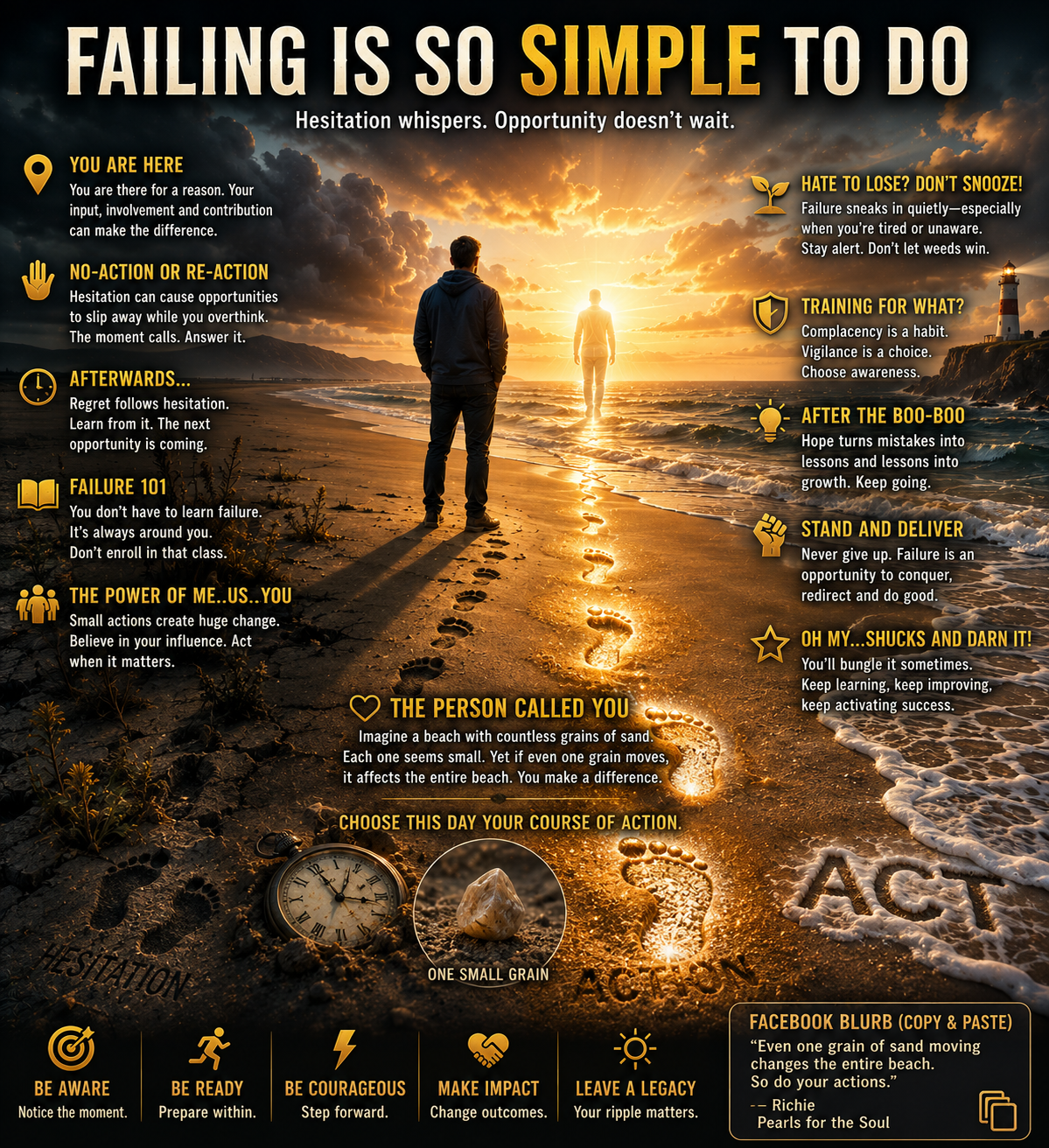 FAILING IS SO SIMPLE TO DO —So Is Taking Action