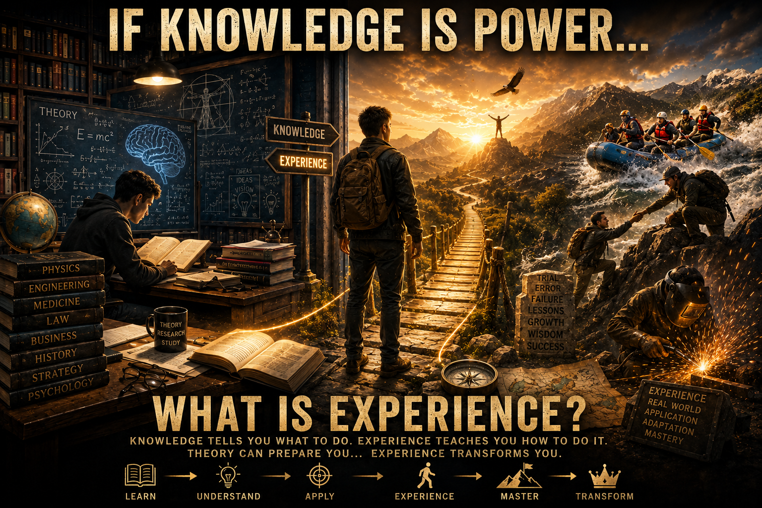 IF KNOWLEDGE IS POWER… WHAT IS EXPERIENCE?