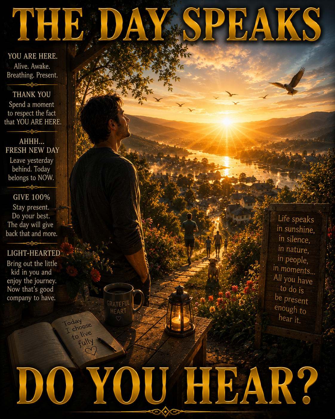 THE DAY SPEAKS — DO YOU HEAR?