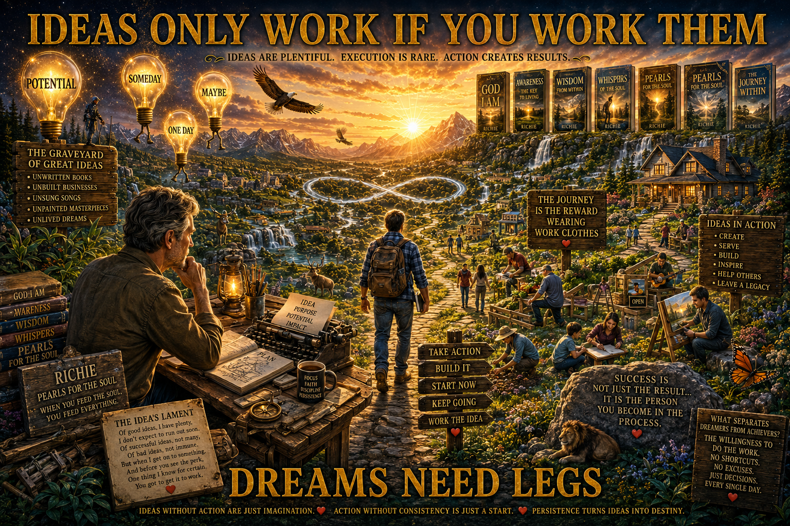 Ideas Only Work If You Work Them: Dreams Need Legs