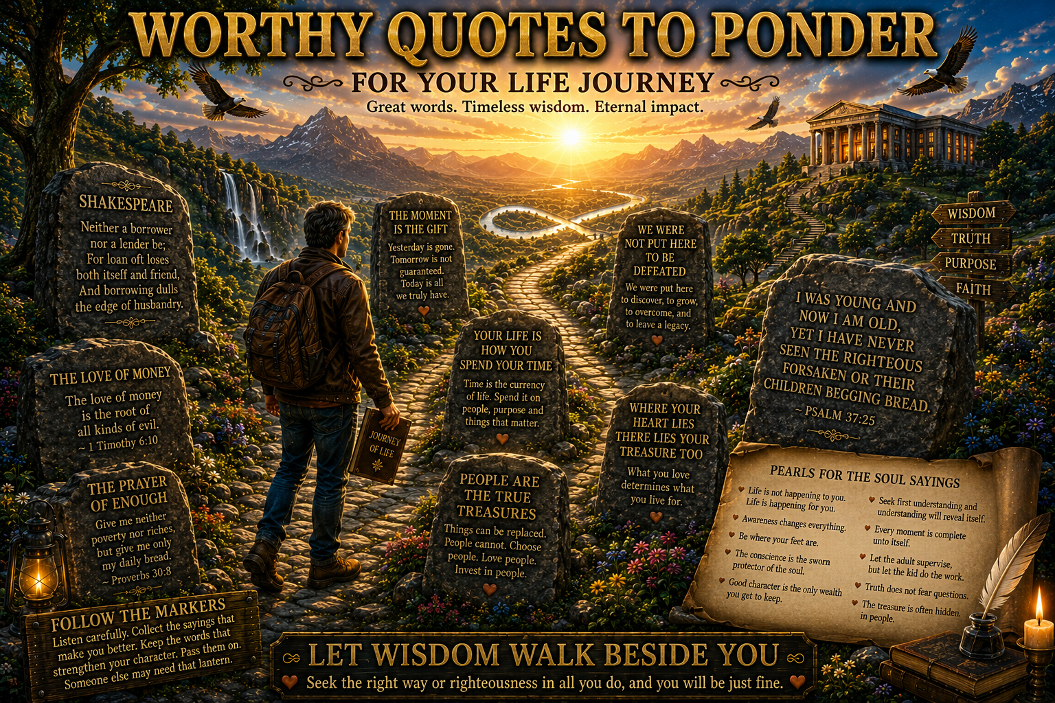 Worthy Quotes to Ponder on Your Life Journey