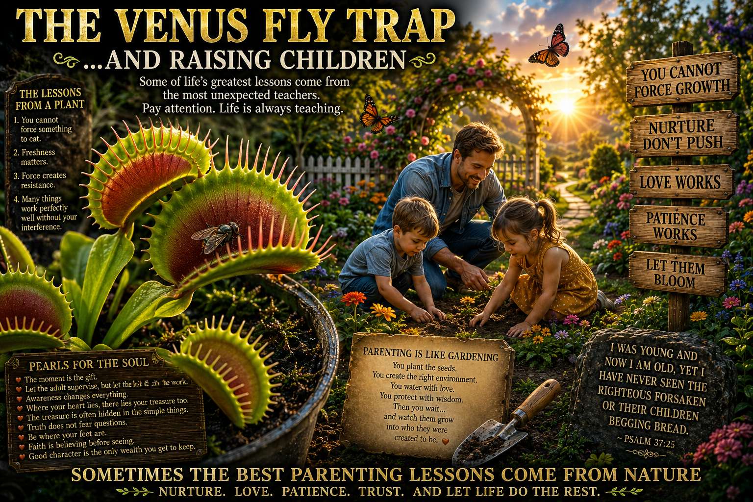 THE VENUS FLY TRAP…AND RAISING CHILDREN
