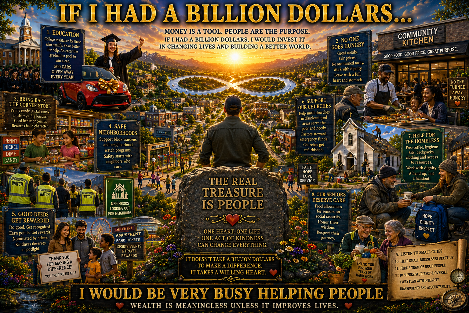IF I HAD A BILLION DOLLARS…I WOULD BE VERY BUSY
