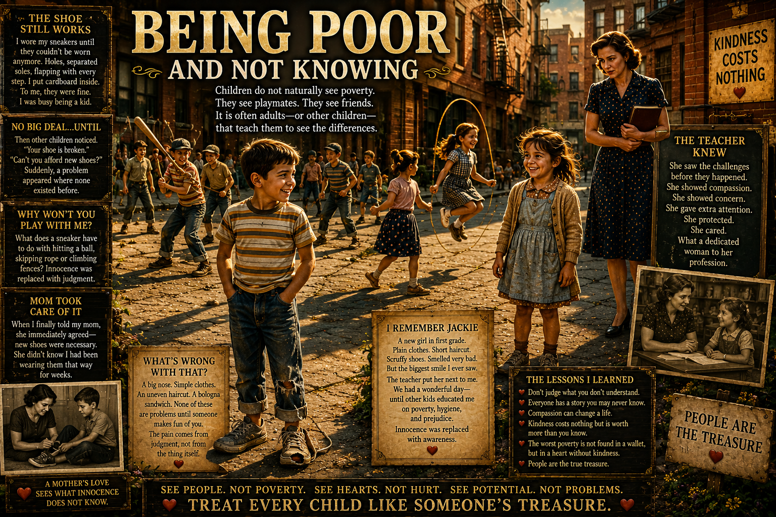 BEING POOR AND NOT KNOWING YOU ARE