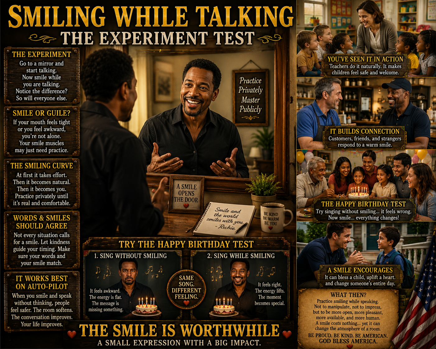 SMILING WHILE TALKING TRY IT TEST