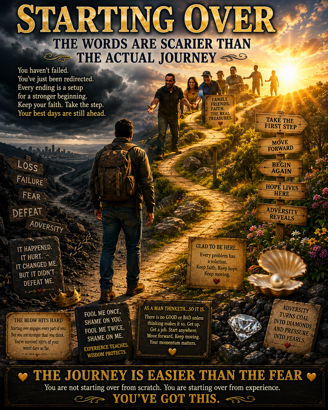 STARTING OVER…THE WORDS ARE SCARIER THAN THE ACTUAL JOURNEY
