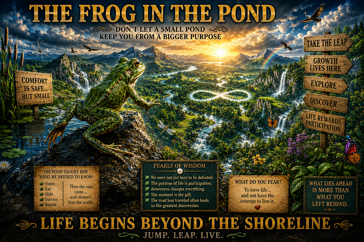 THE FROG IN THE POND…Lesson of Life