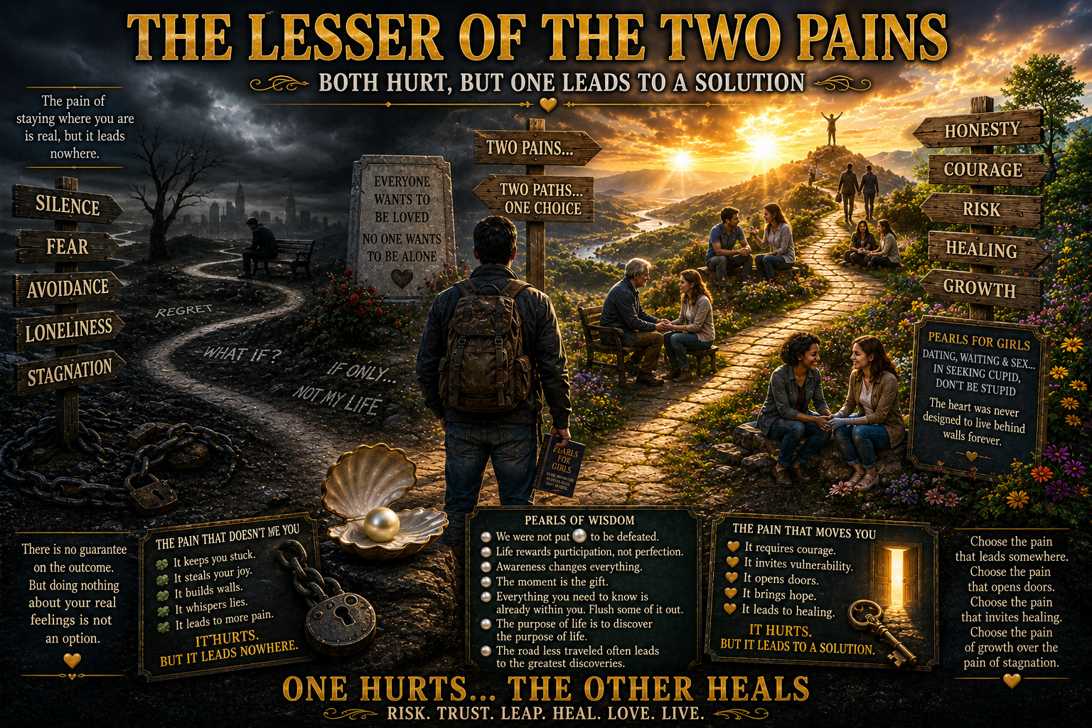 THE LESSER OF THE TWO PAINS…BOTH HURT, BUT ONE LEADS TO A SOLUTION