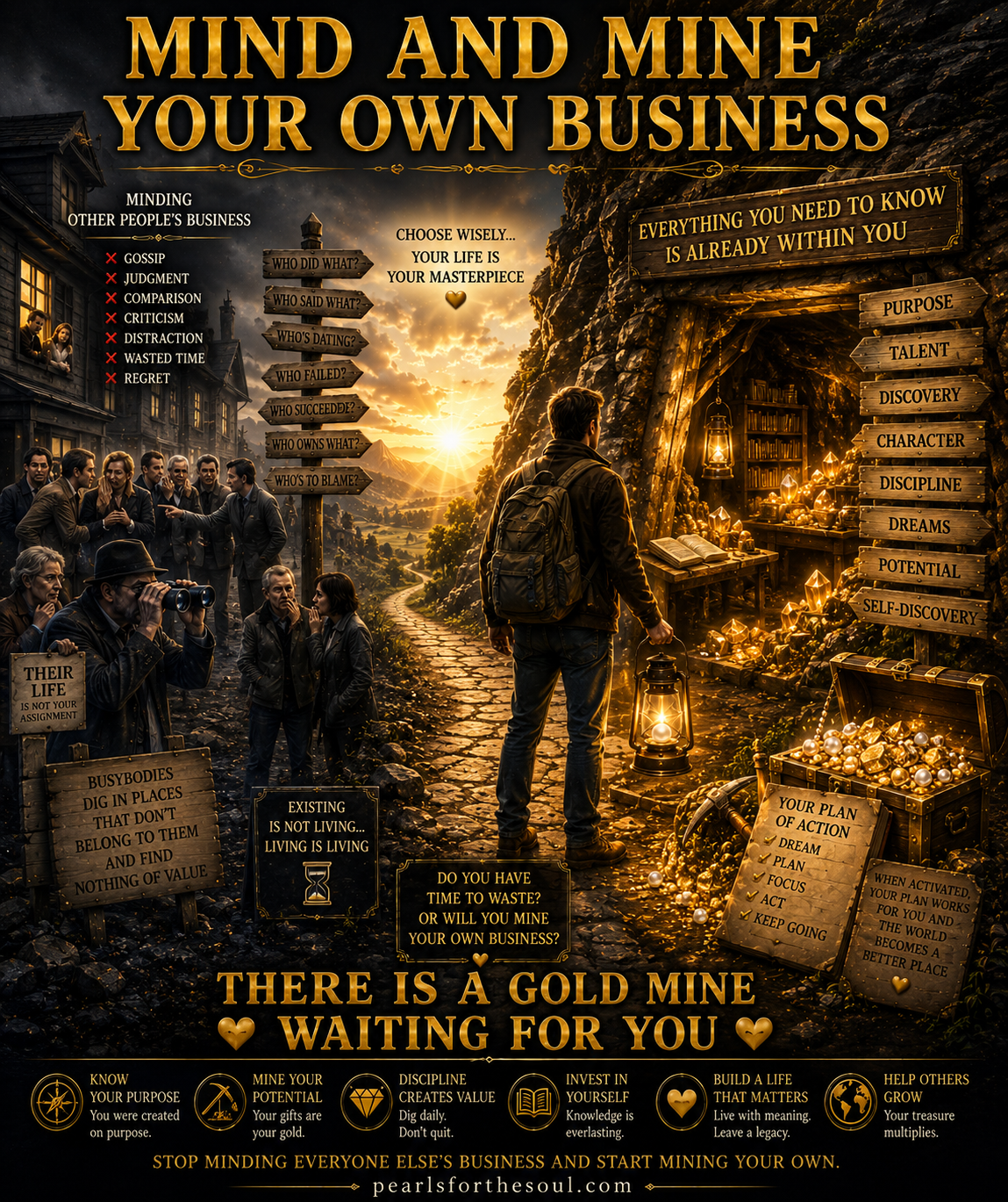 MIND AND MINE YOUR OWN BUSINESS