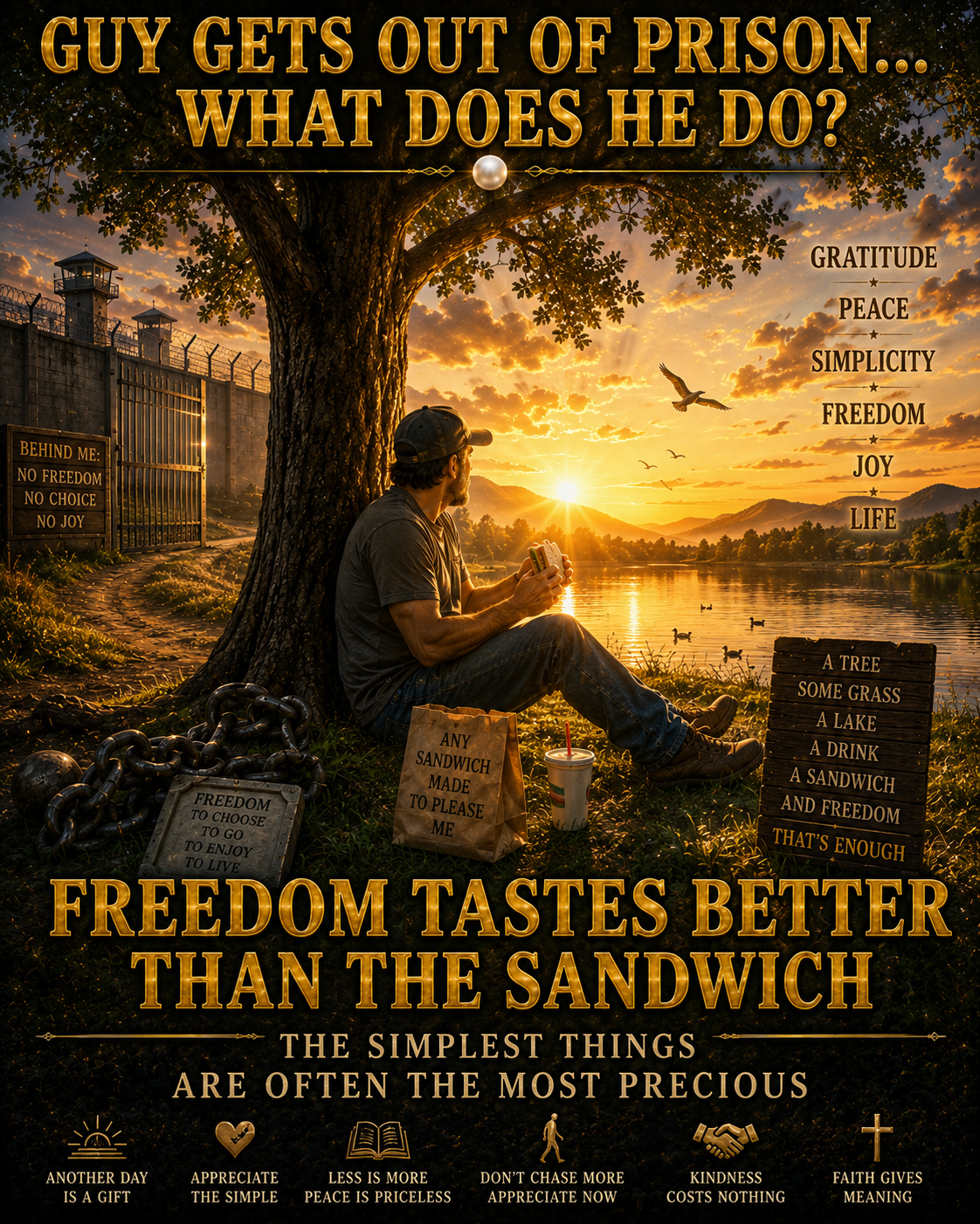 GUY GETS OUT OF PRISON…WHAT DOES HE DO?