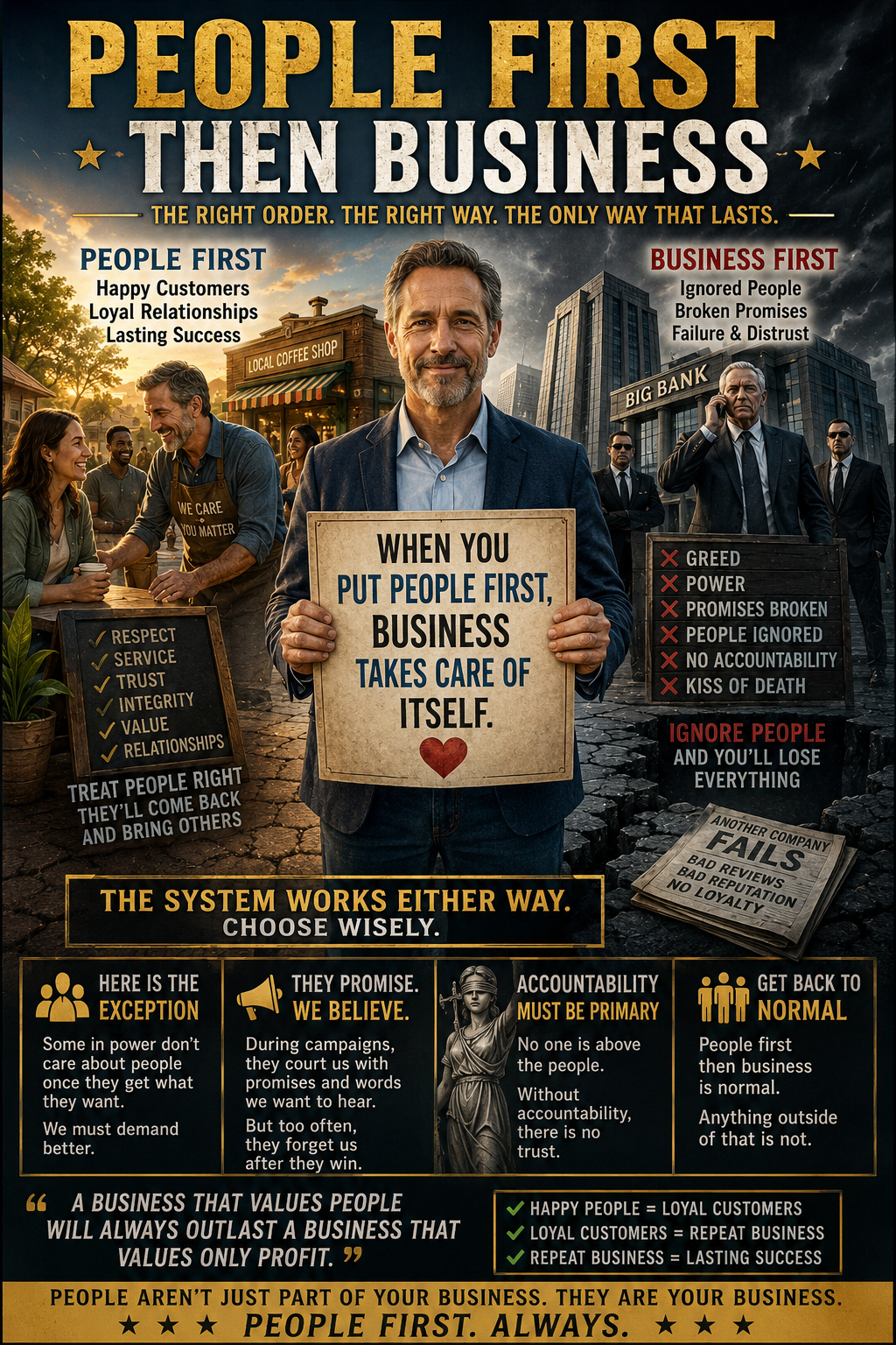 PEOPLE FIRST THEN BUSINESS…It’s that simple