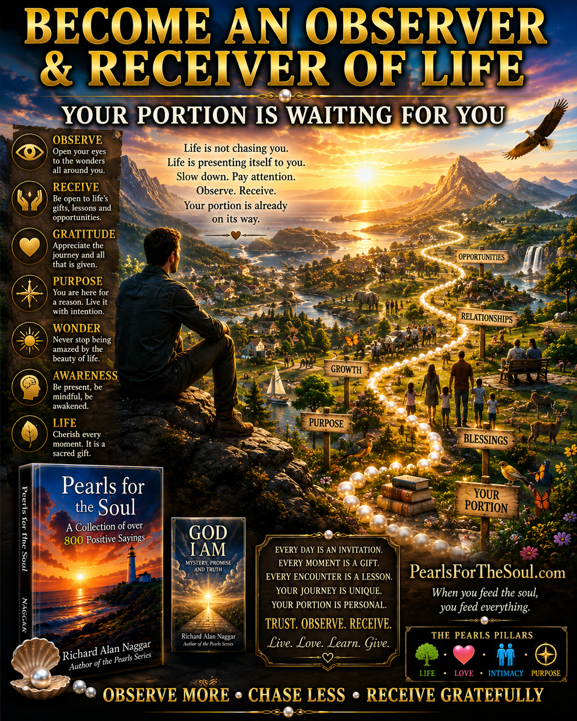 BECOME AN INTIMATE OBSERVER & RECEIVER OF LIFE