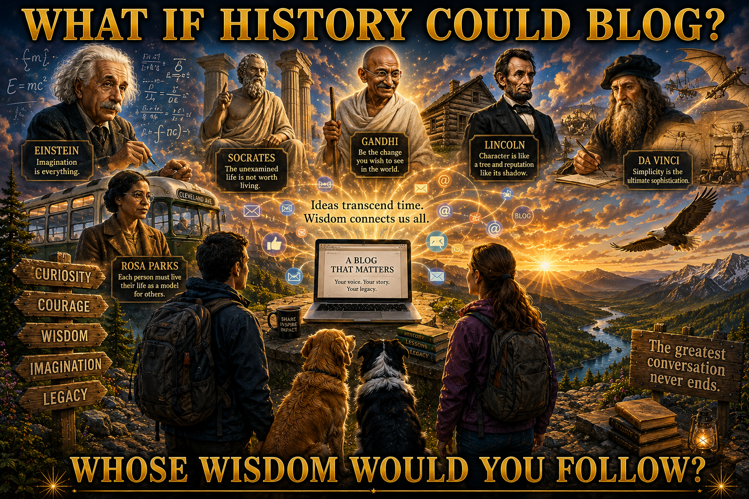 IF HISTORY’S GREATEST MINDS COULD BLOG