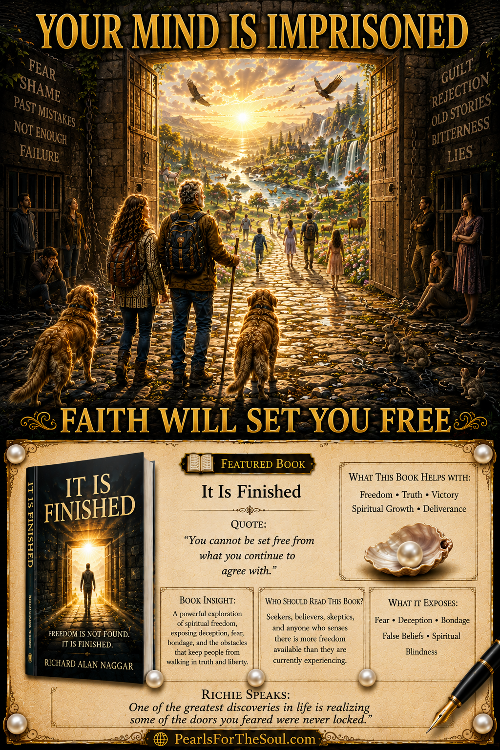 PRISON DOORS ARE OPEN BE FREE and LIVE
