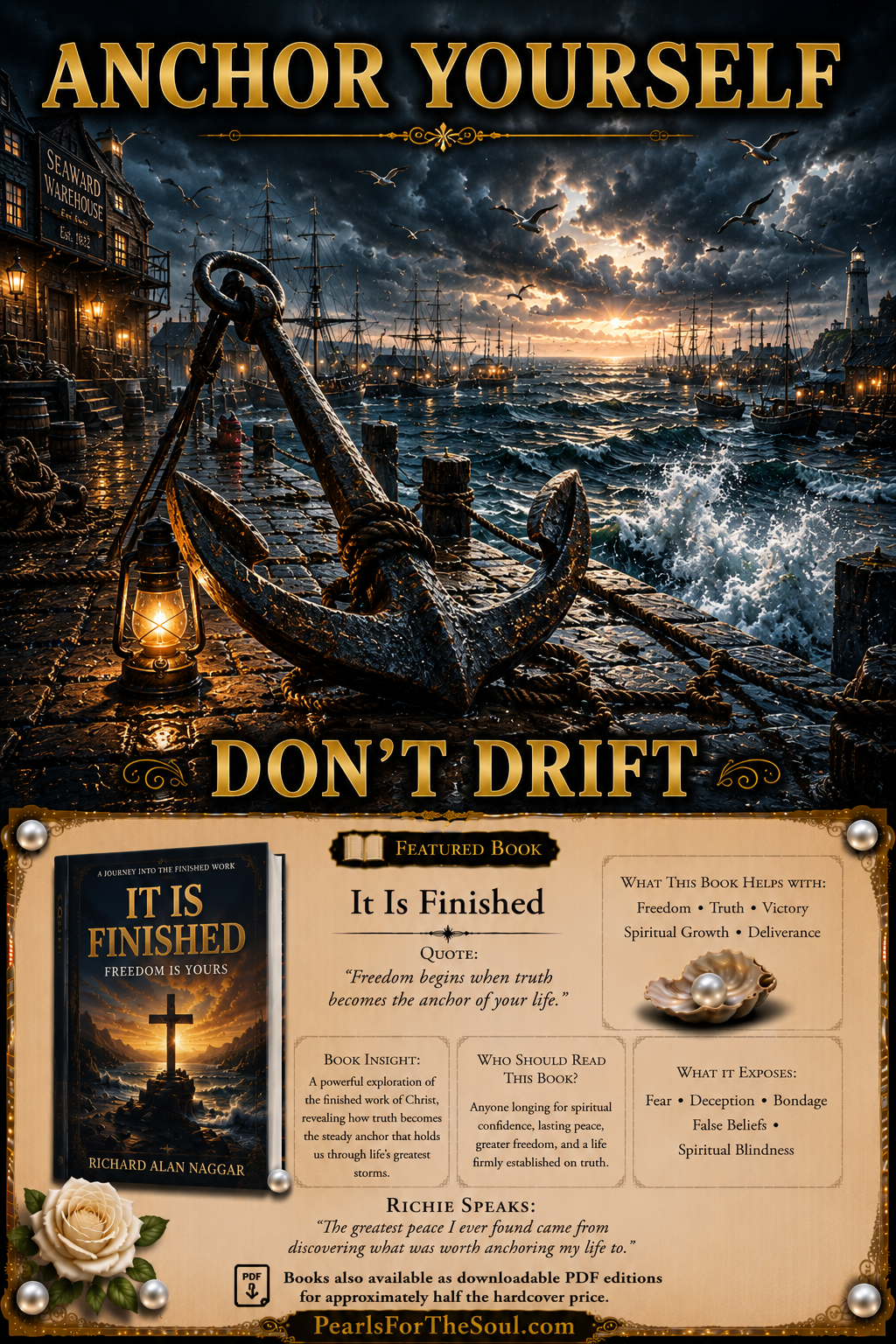 THE ANCHOR HOLDS USE IT TO PREPARE FOR THE WORSE