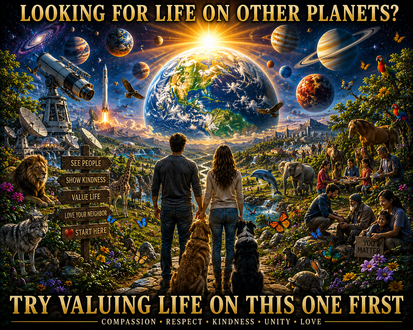 LOOKING FOR LIFE ON OTHER PLANETS? TRY EARTH FIRST