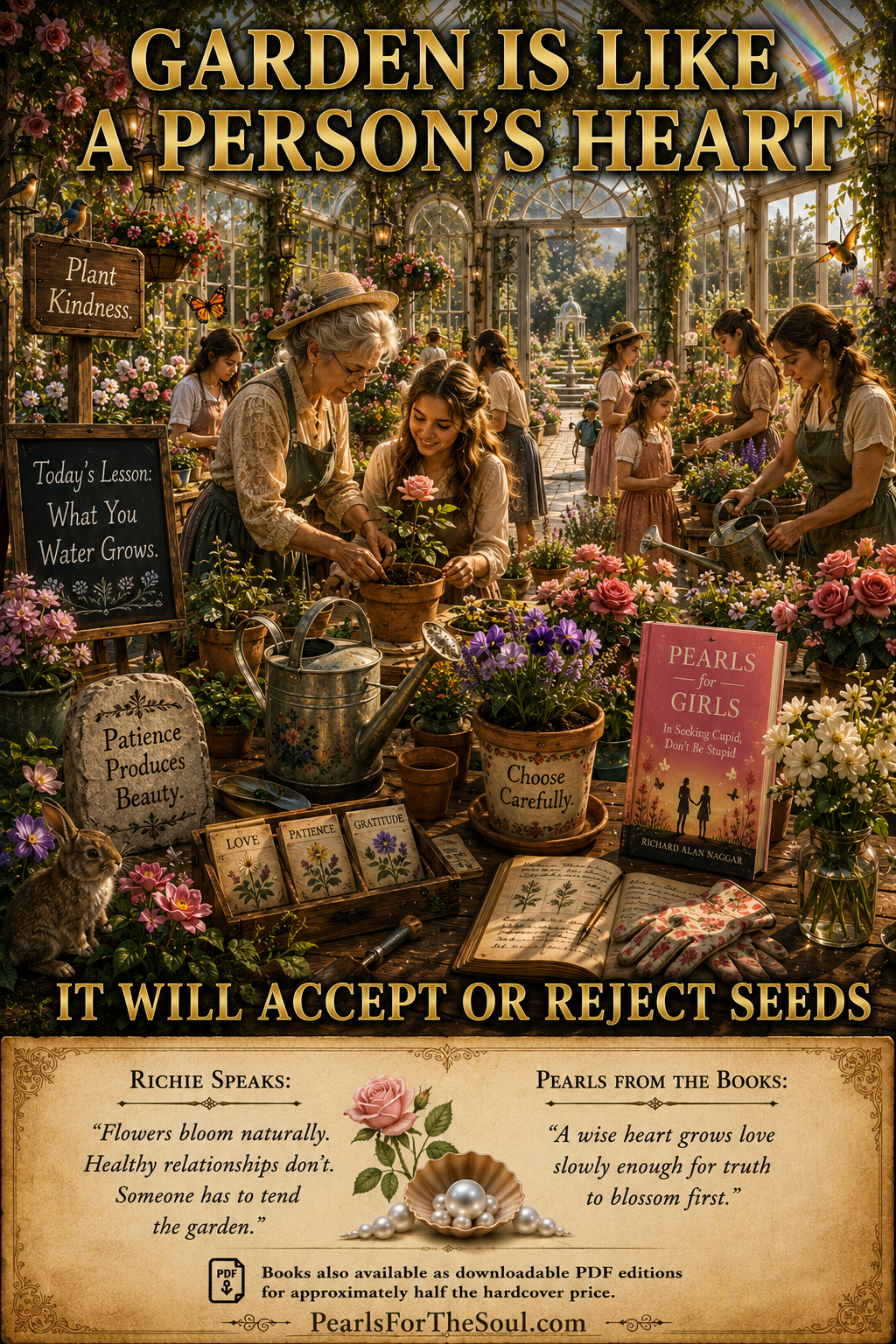 THE GARDEN SOIL NOURISHES WHAT GROWS… YOU JUST PLANT