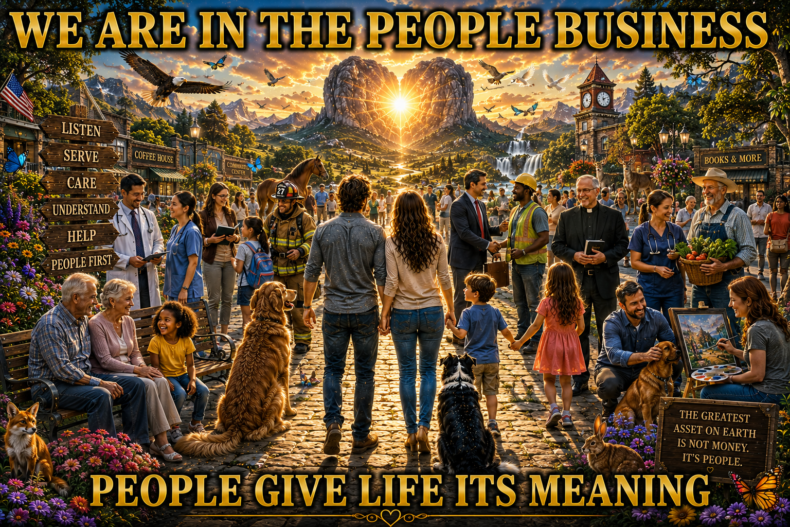 WE ALL ARE IN THE PEOPLE BUSINESS