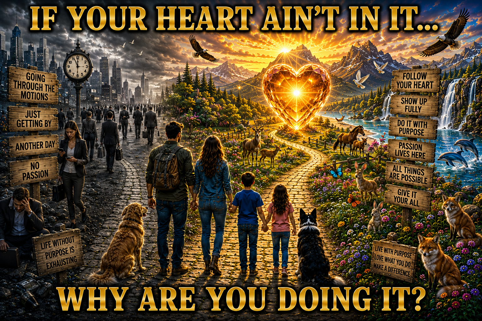 IF YOUR HEART AIN’T IN IT… WHY ARE YOU DOING IT?