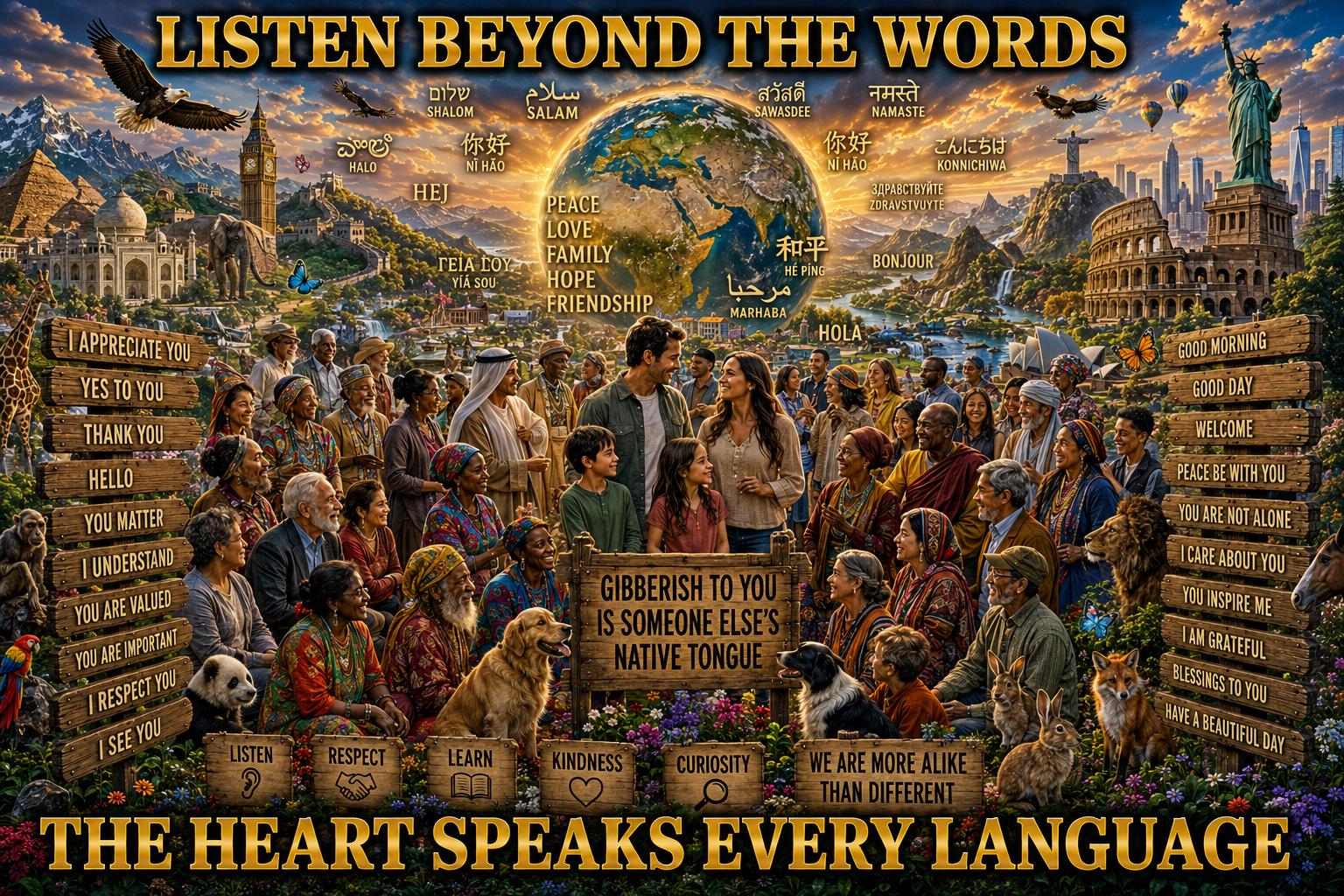 GIBBERISH TO YOU IS SOMEONE ELSE’S NATIVE TONGUE