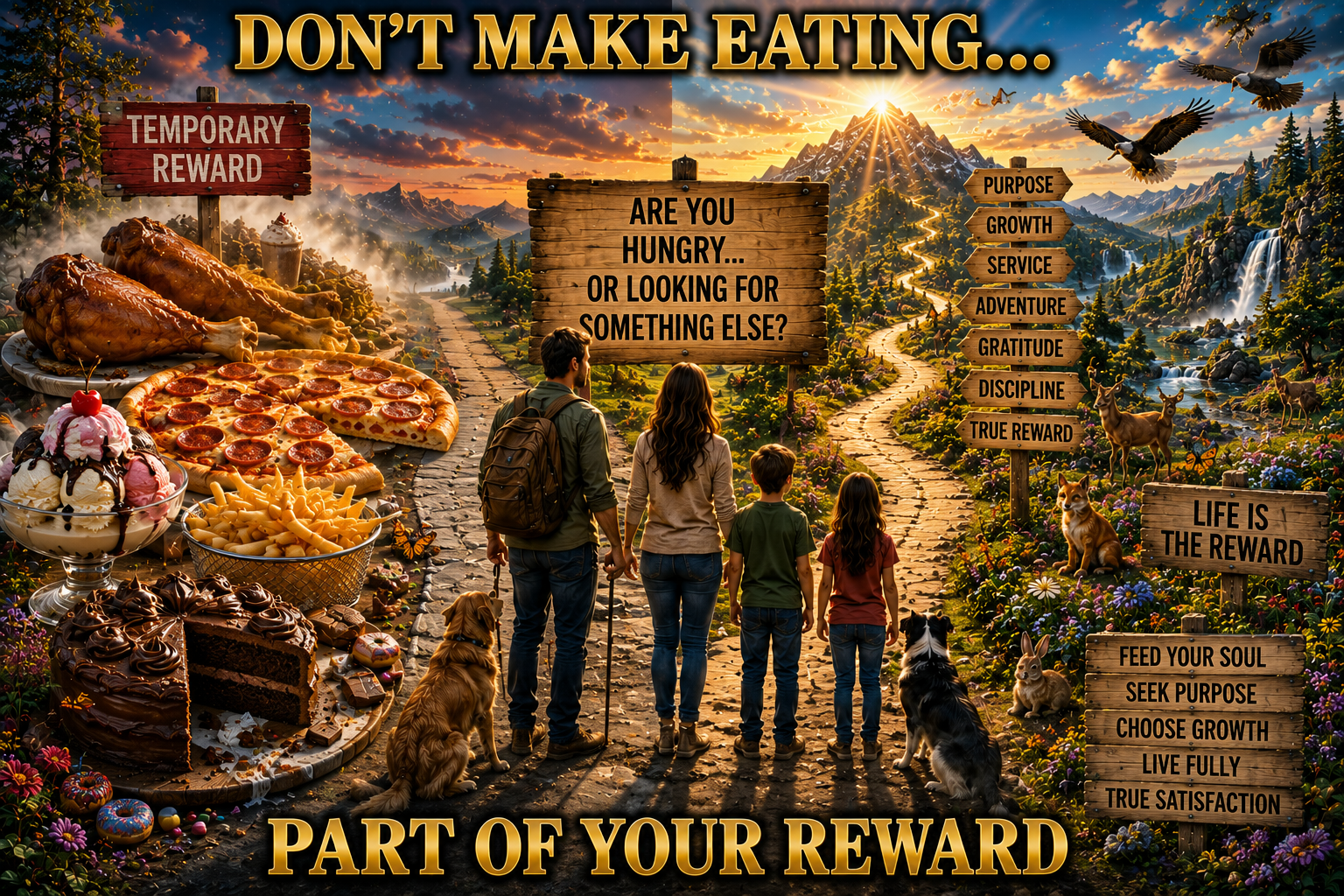 DON’T MAKE EATING ALL OF YOUR REWARD
