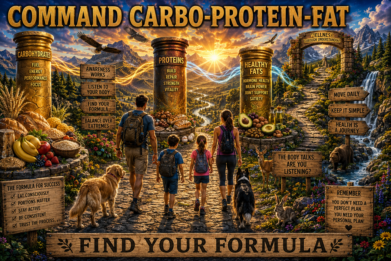 Carbohydrates, Proteins & Fat: Learn to Command the Big Three