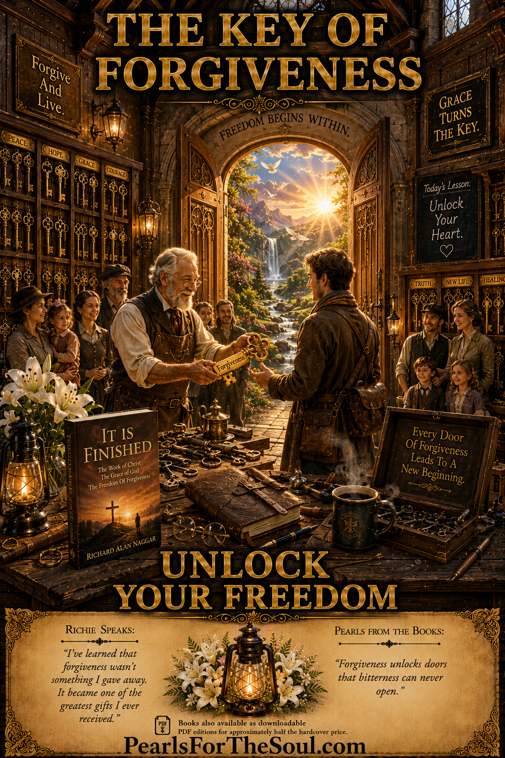 THE KEY TO FORGIVENESS OPENS THE DOOR TO LIBERTY-PEACE-JOY