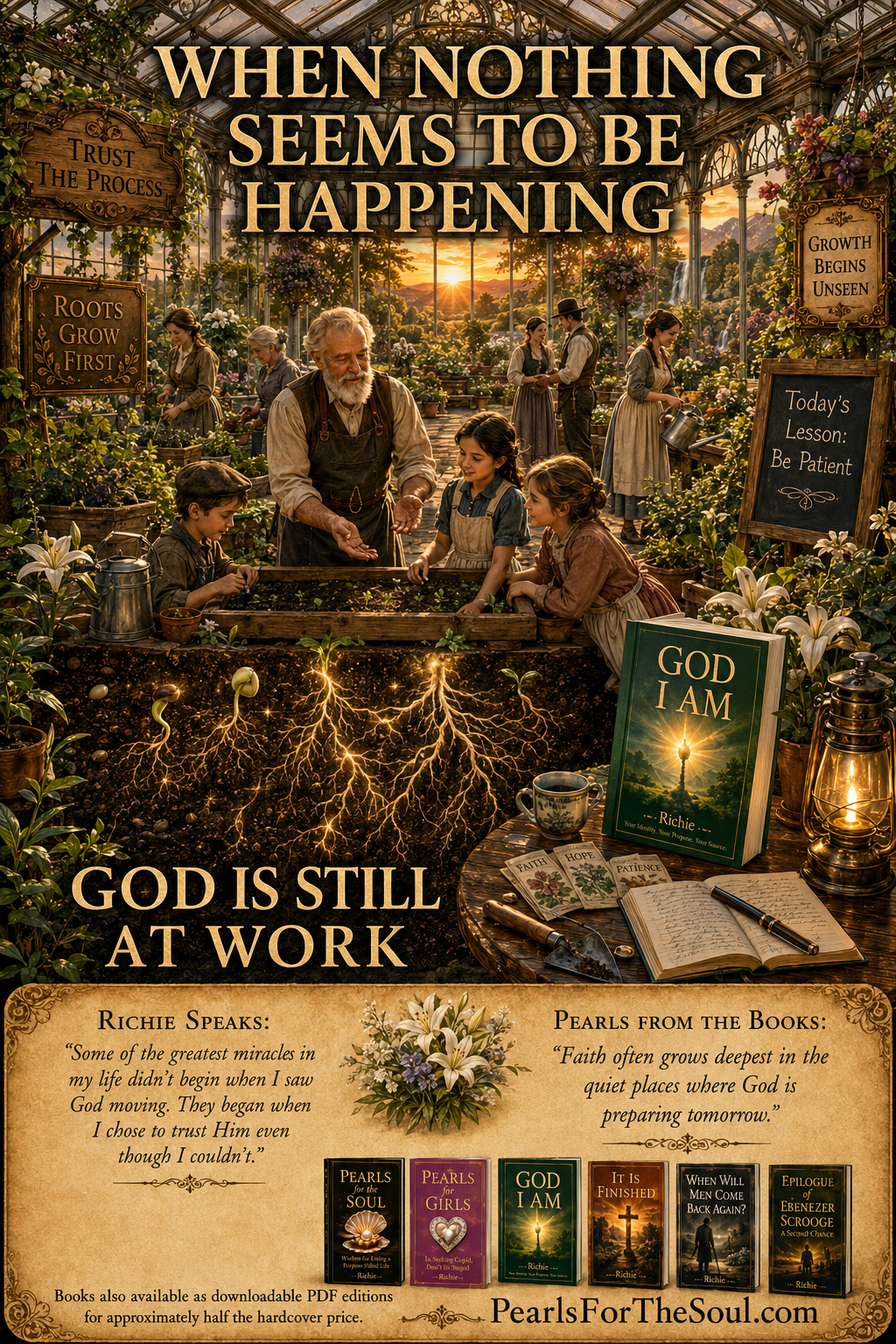 WHEN NOTHING SEEMS TO BE HAPPENING GOD IS STILL AT WORK