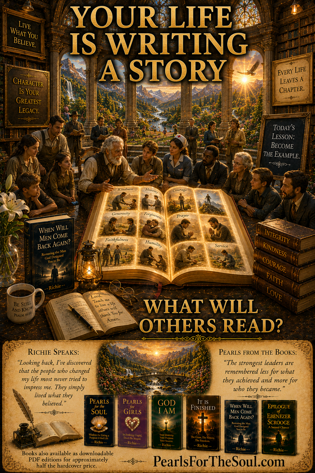 YOUR LIFE STORY IS BEING WRITTEN AS YOU LIVE IT… HOW WILL IT READ?