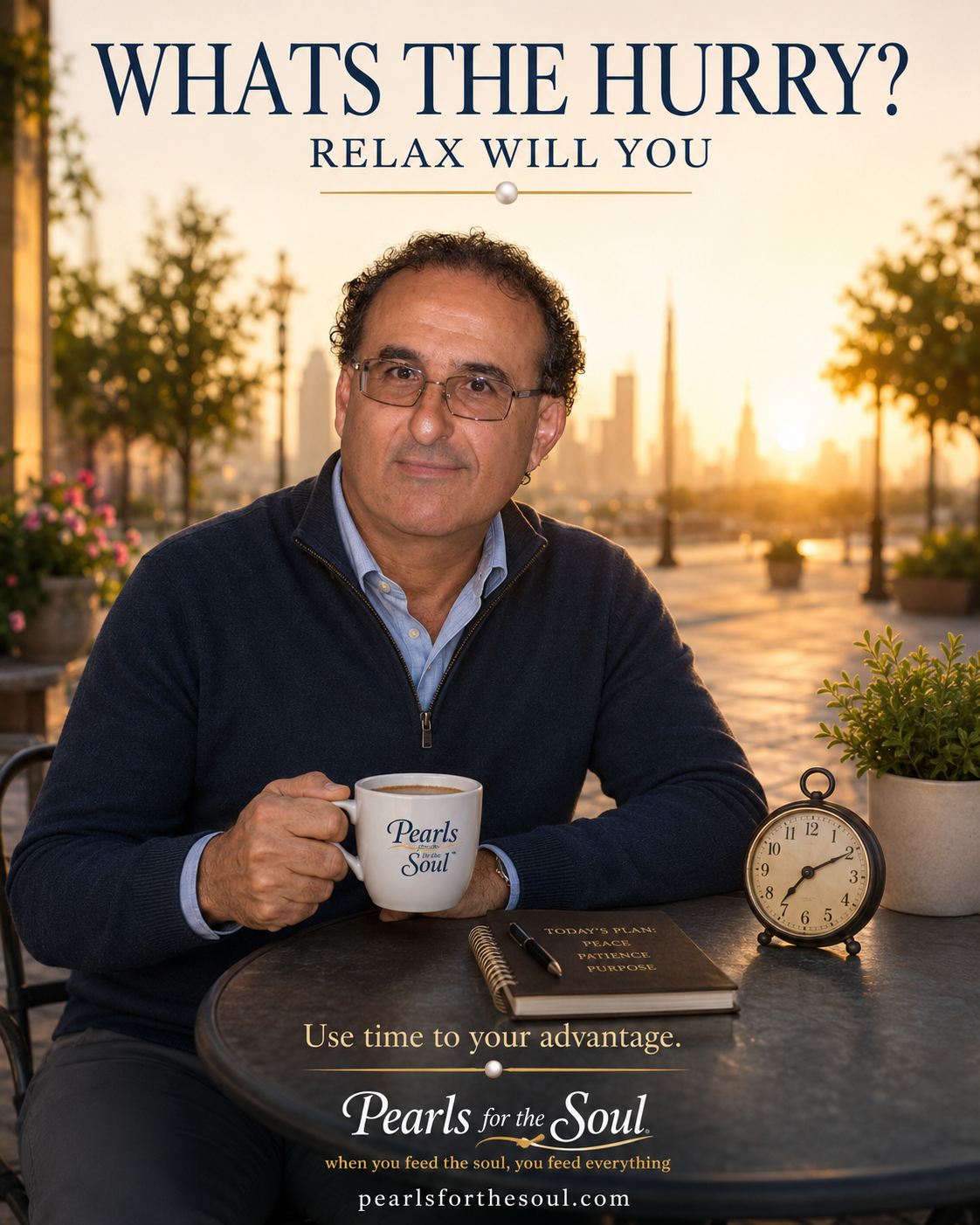 WHAT’S THE HURRY? RELAX, WILL YOU
