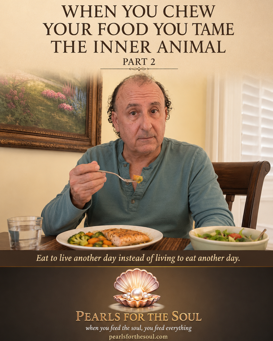 WHEN YOU CHEW YOUR FOOD YOU TAME THE INNER ANIMAL — PART 2