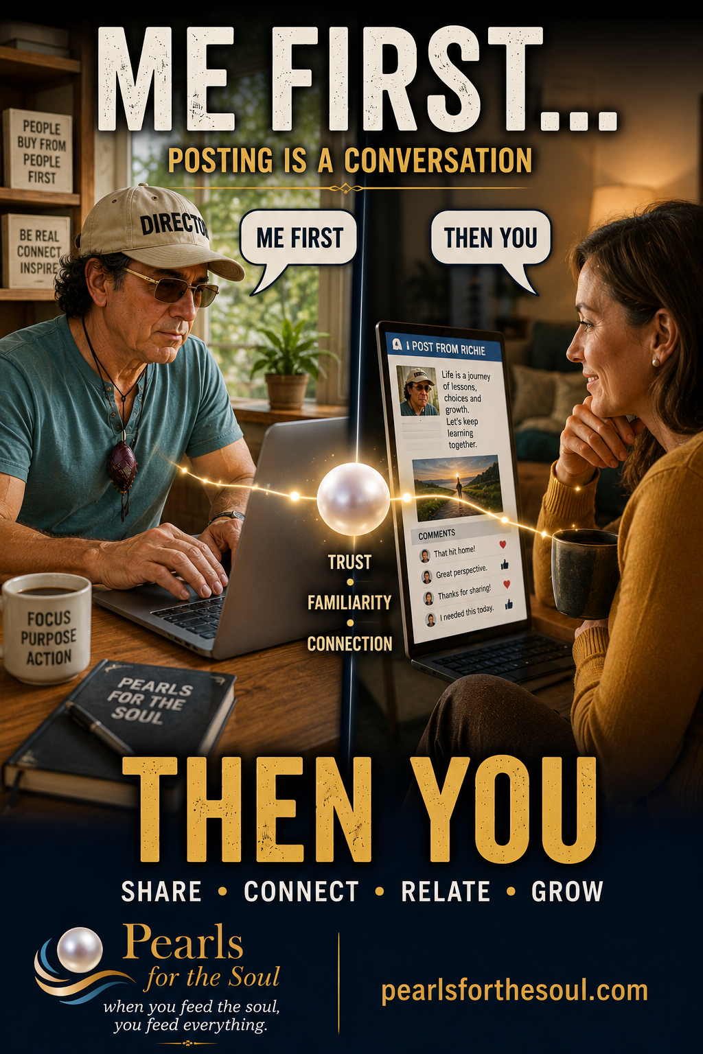 POSTING IS LIKE A CONVERSATION… ME FIRST, THEN YOU