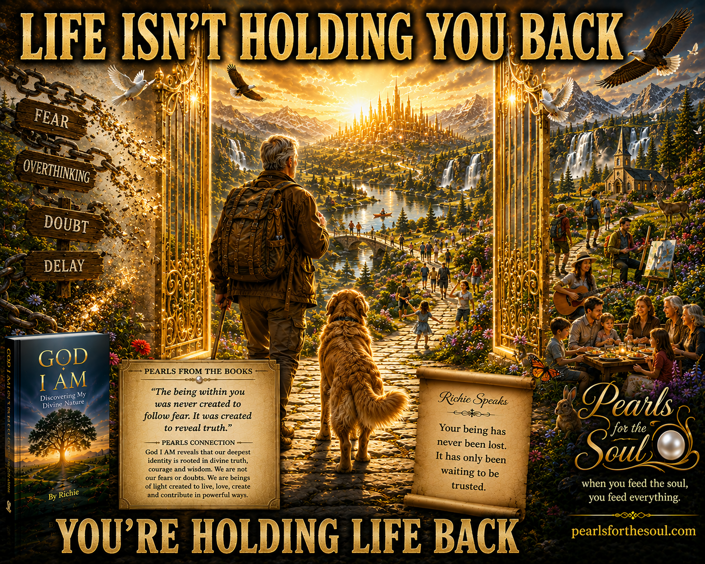 LIFE ISN’T HOLDING YOU BACK YOU ARE
