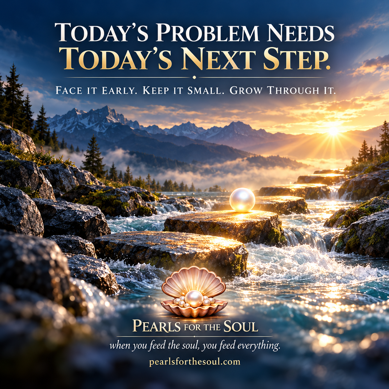 TODAY’S PROBLEMS ARE ALL SOLVABLE IF YOU BELIEVE IT SO