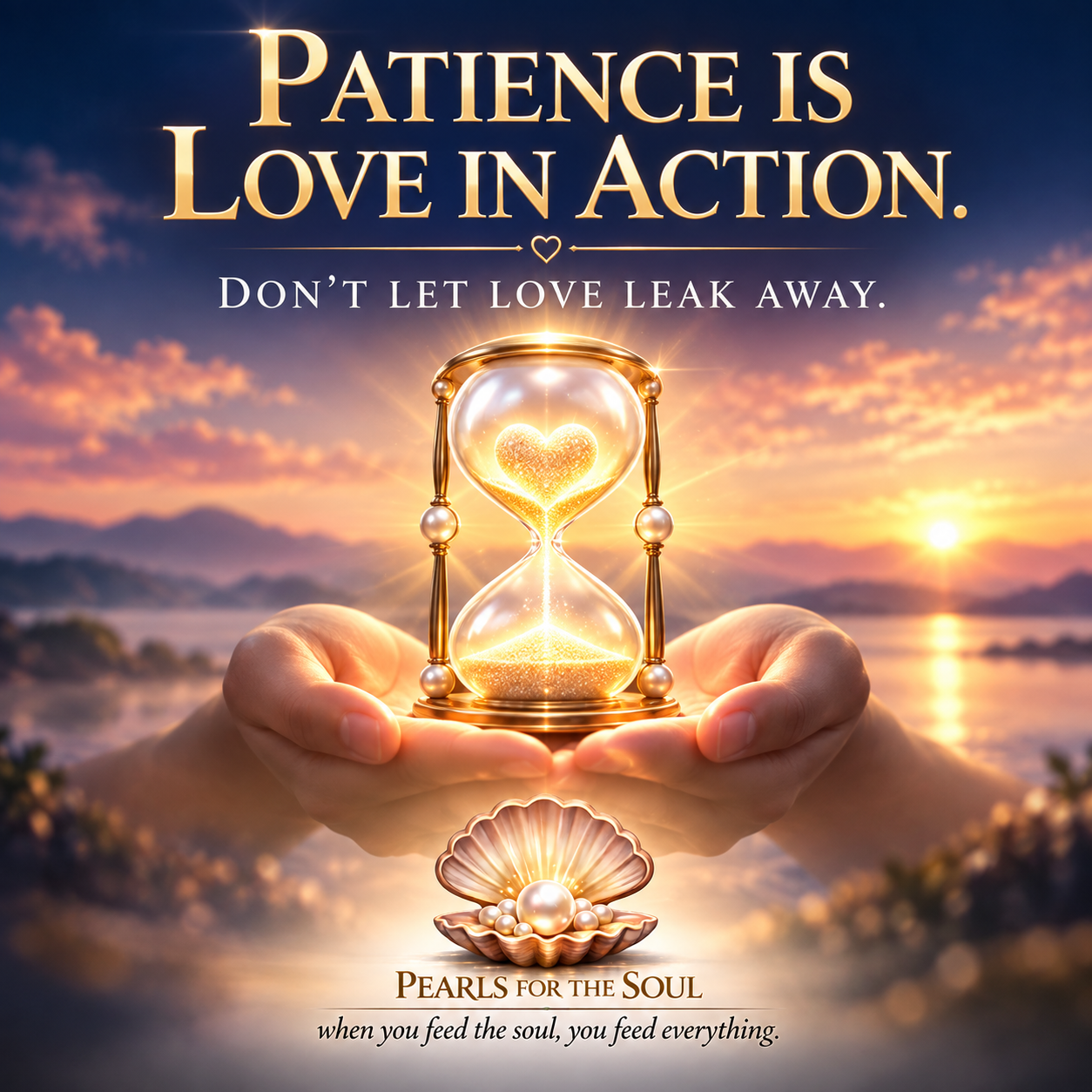 WE MUST RECEIVE AND GIVE PATIENCE NO EXCUSES HERE