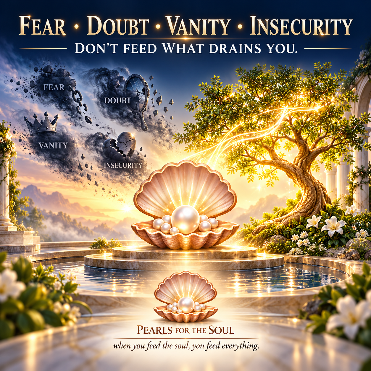 FEAR DOUBT VANITY AND INSECURITY SUCK THE LIFE OUT OF YOU…REFUSE THIS