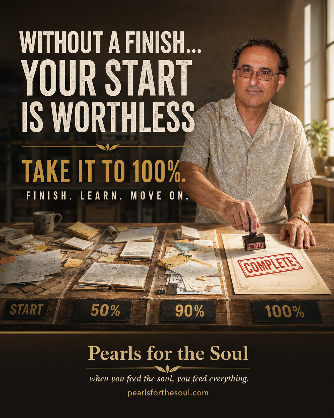 WITHOUT A FINISH… YOUR START IS WORTHLESS