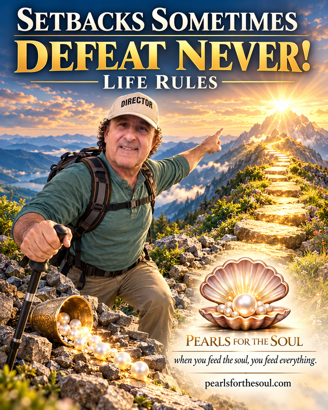 SETBACKS SOMETIMES, DEFEAT NEVER! LIFE RULES ALWAYS